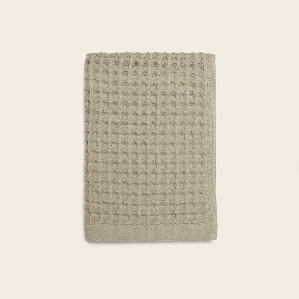 Happy Place Brand - Organic Weightless Waffle Hand Towel: Aloe / Individual