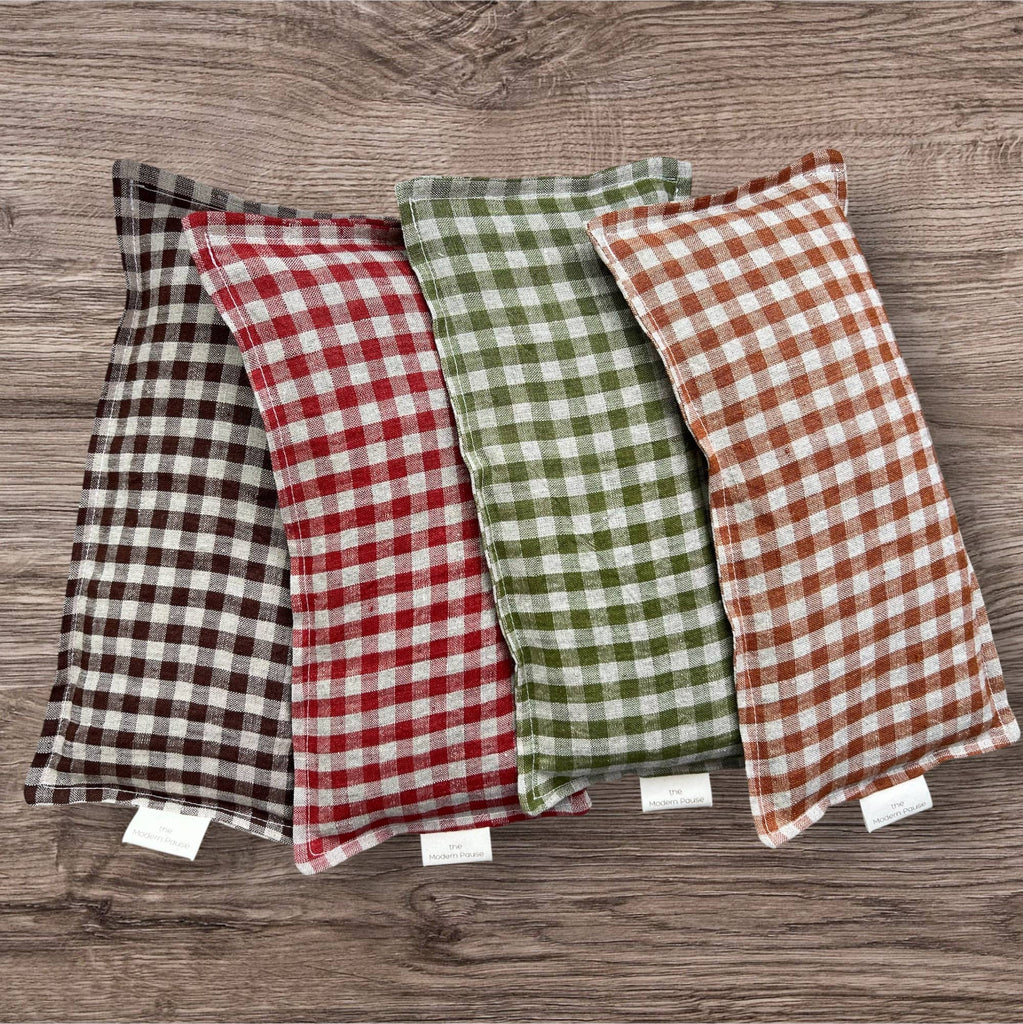 The Modern Pause - Eye Pillow - Stonewashed Organic Linen: Olive