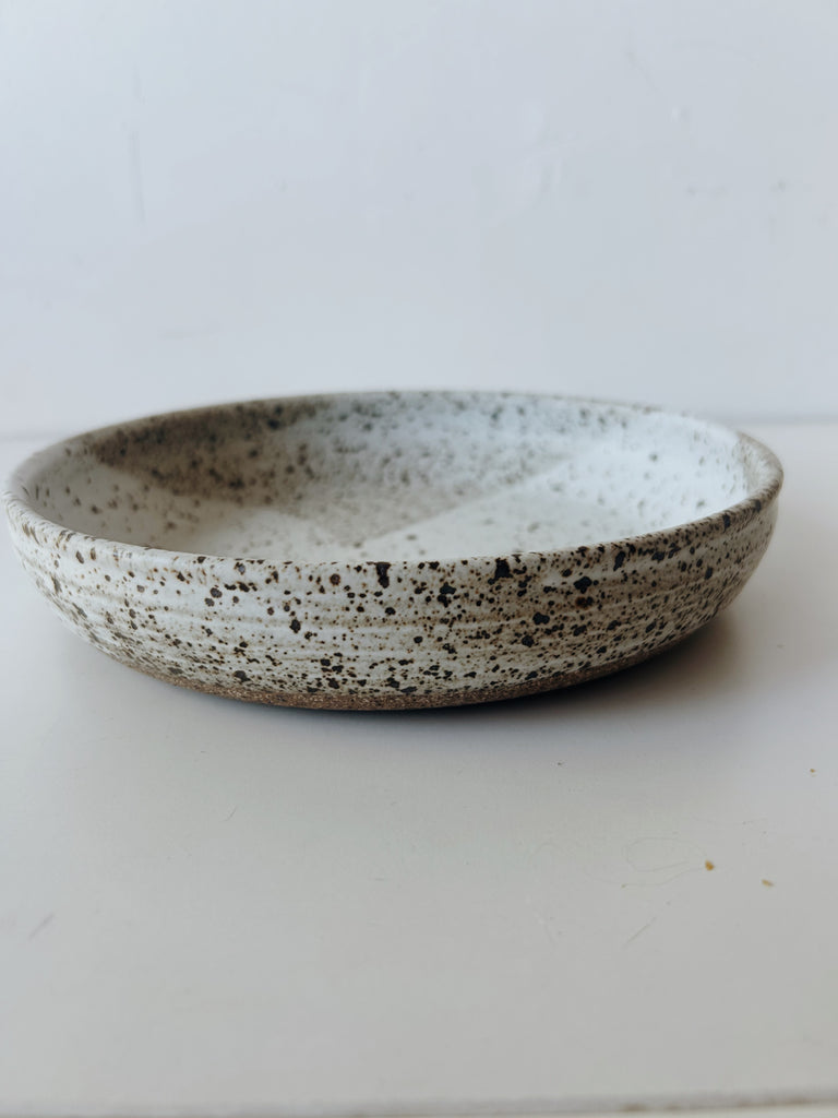 Colleen Hennessey - Shallow Dinner Bowl, Heavy Speckle, E