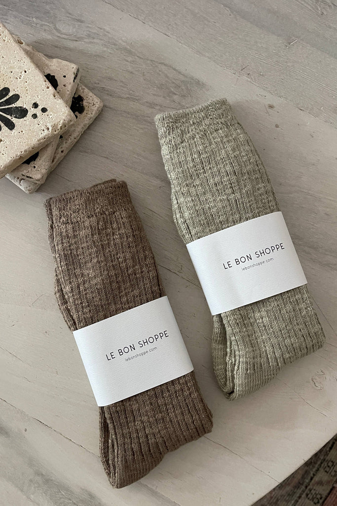 Le Bon Shoppe - Cottage Socks: Oatmeal