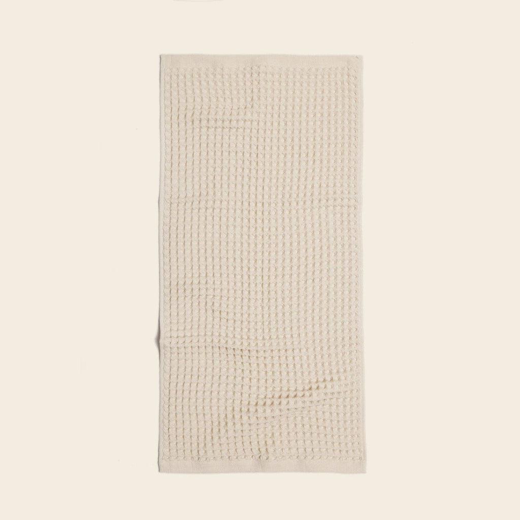 Happy Place Brand - Organic Weightless Waffle Hand Towel: Ash / Individual