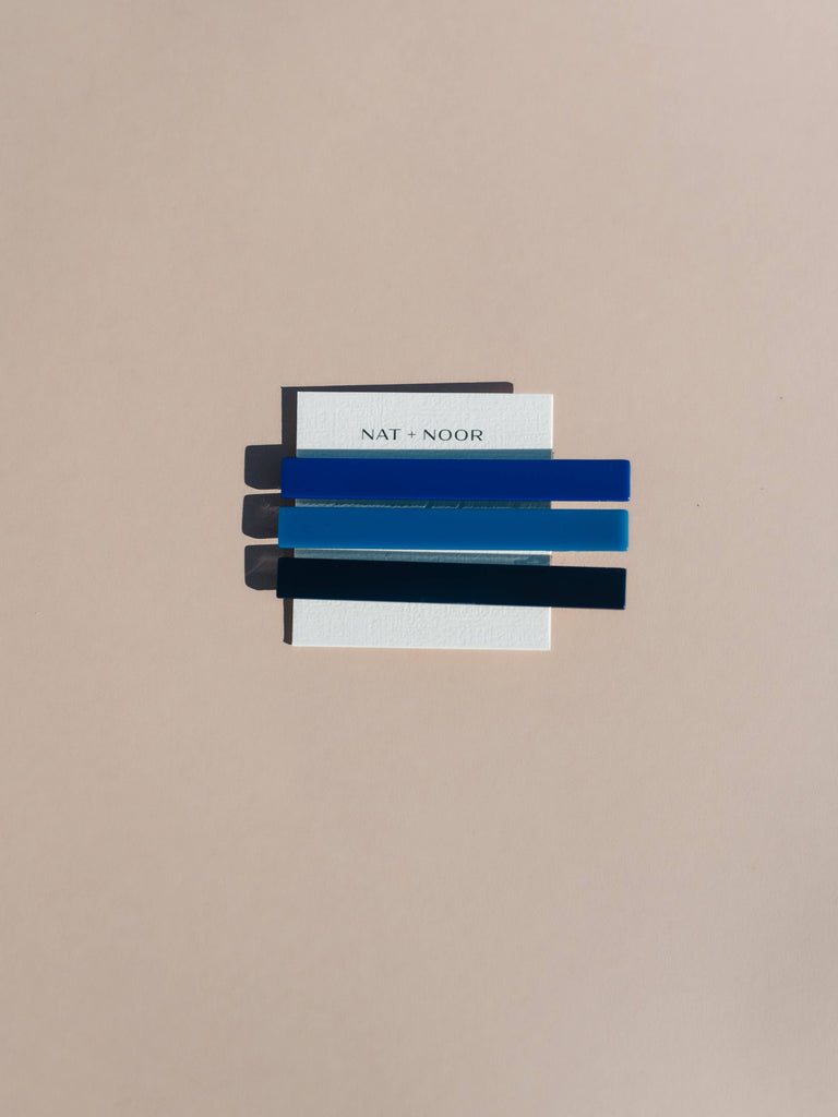 NAT + NOOR - Evie | Blue Tones | Alligator Hair Clips | Hair Pin