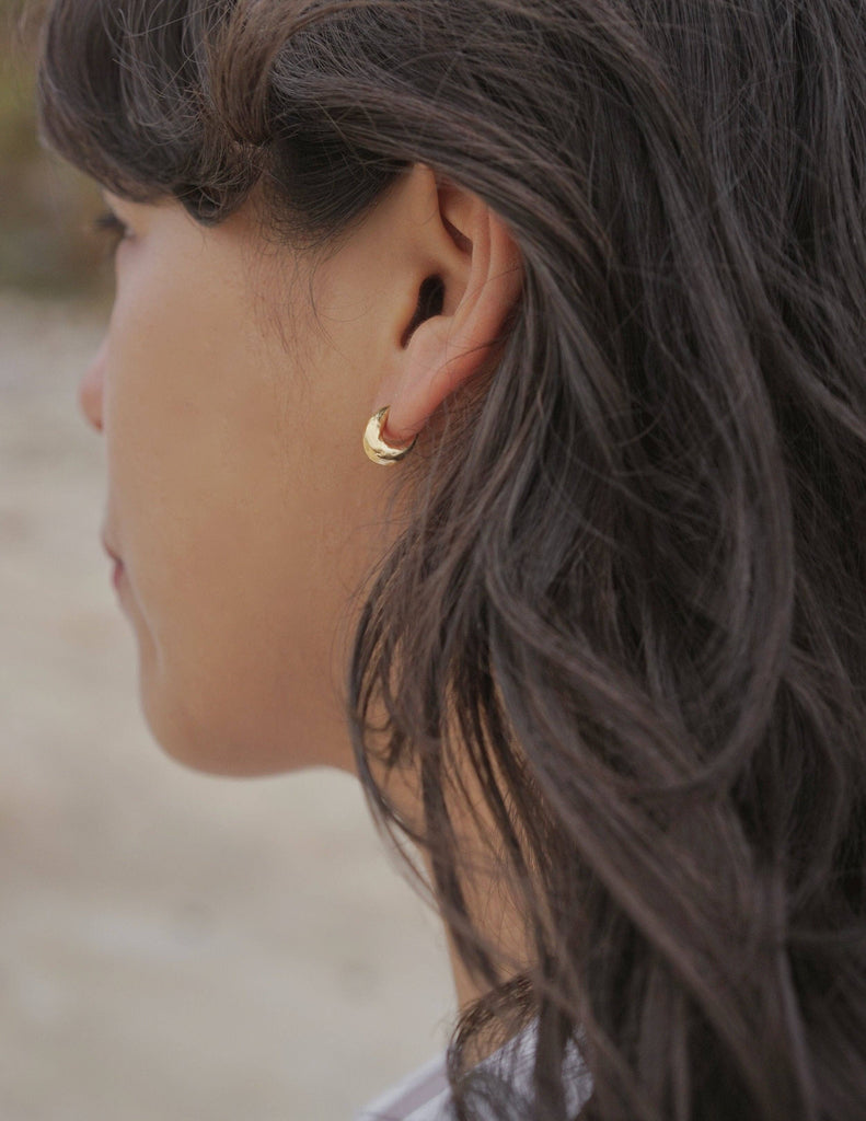 Mountainside Jewelry - Lithic Earrings: Gold