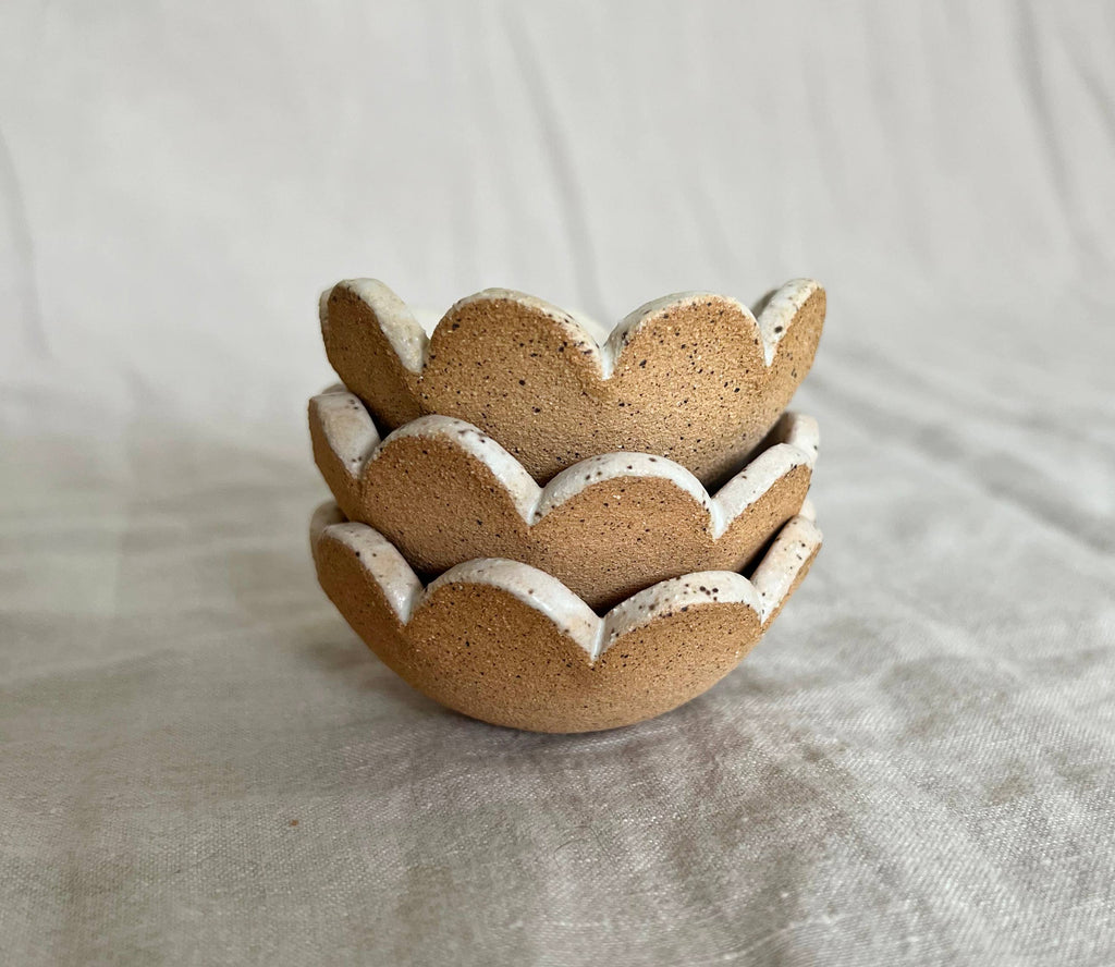 Void & Form Ceramics - Cream Flower Ring Dish