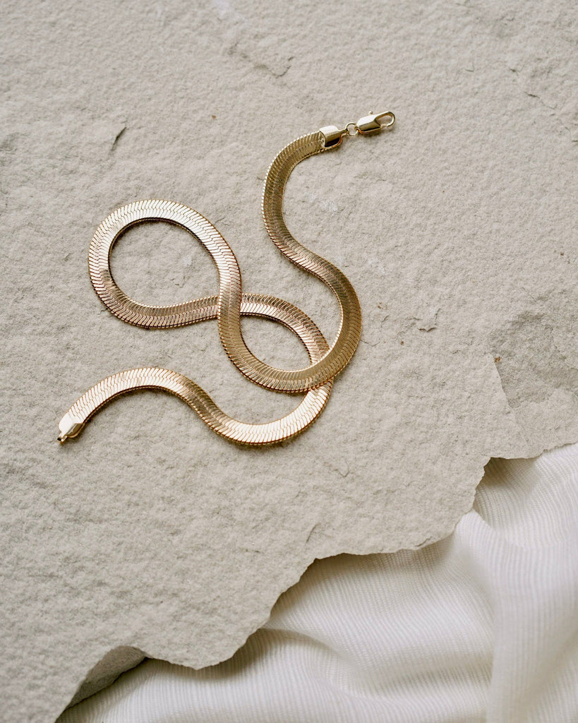 Mountainside Jewelry - Cleo Necklace: 18k Goldfill