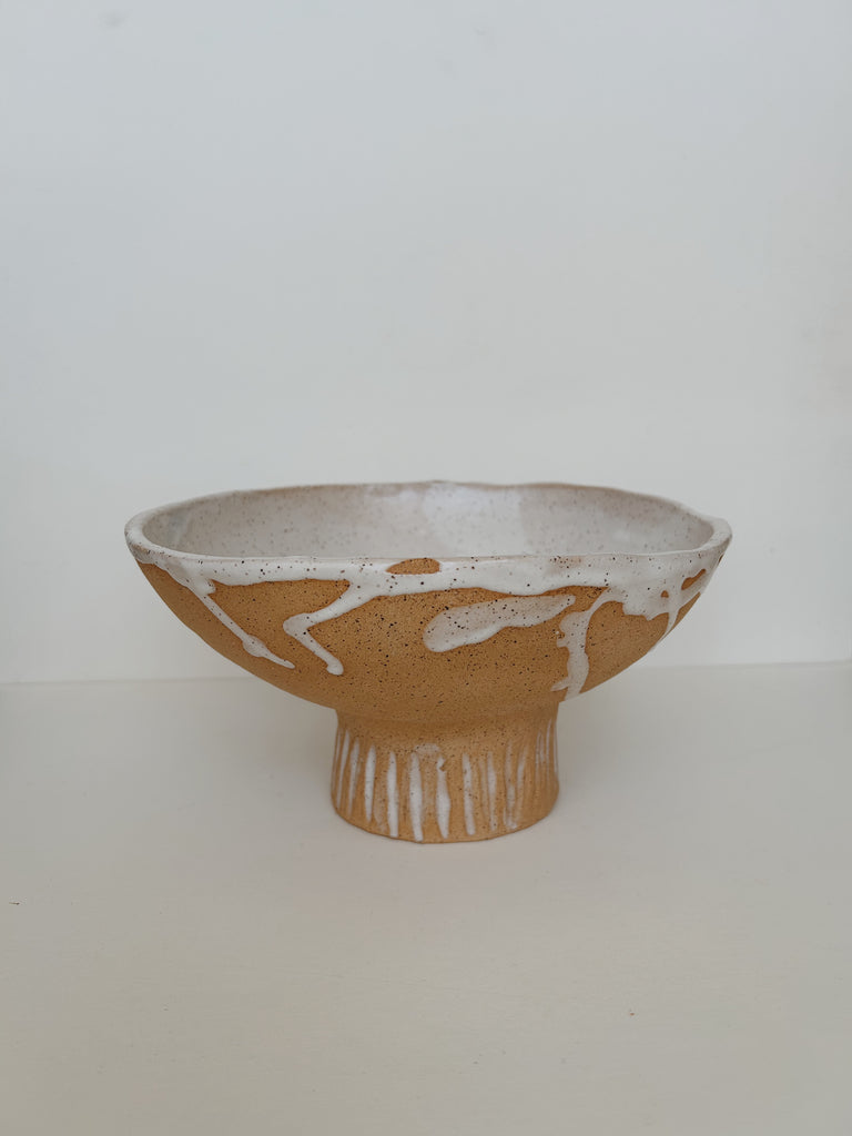 Off Kilter Ceramics- Pedestal Fruit Bowl