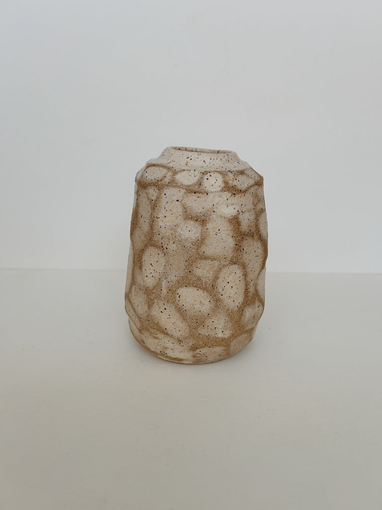 Off Kilter Ceramics- Carved Vase, J