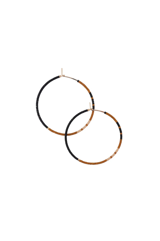 Abacus Row- Palu Hoops, Pink Clay- large