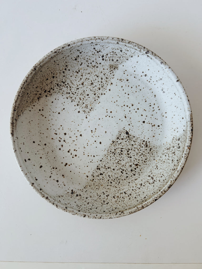 Colleen Hennessey - Shallow Dinner Bowl, Heavy Speckle, G