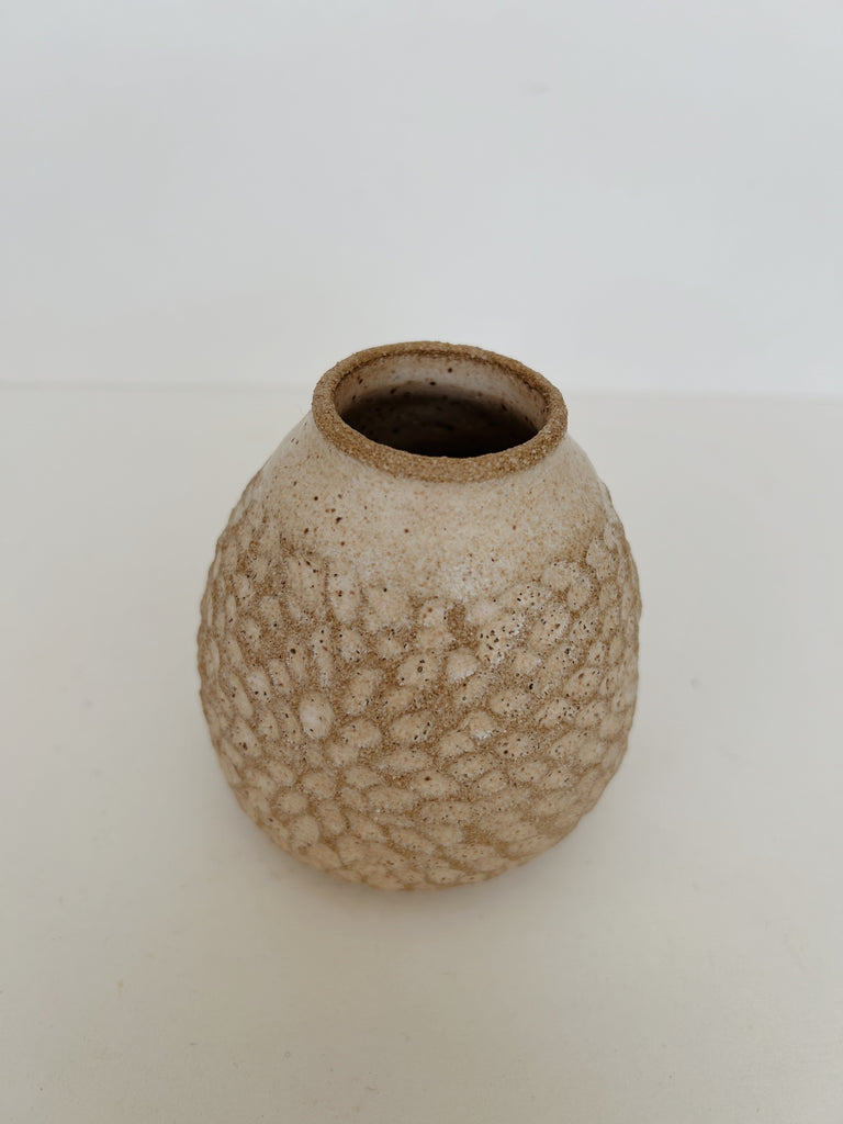 Off Kilter Ceramics- Carved Vase, F