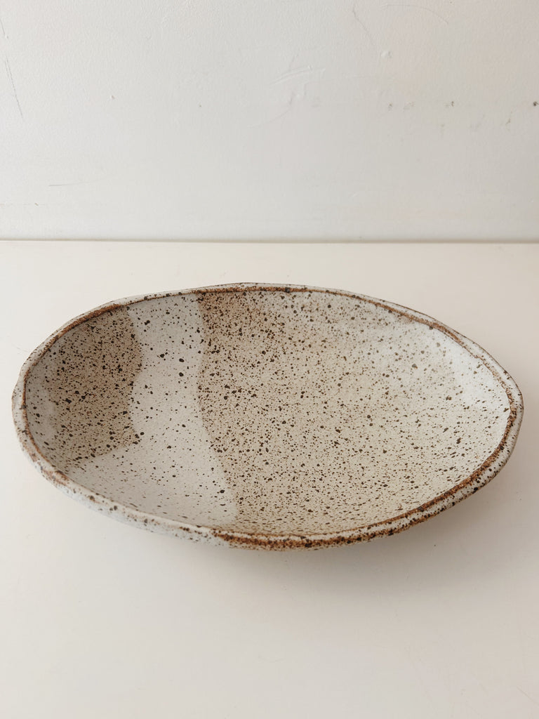 Colleen Hennessey - Oval Bowl, Heavy Speckle / A