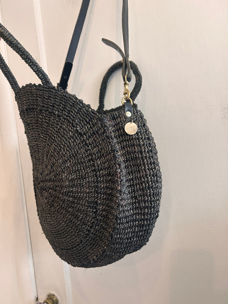 LOOP - Clare V Black Woven Alice Leather Bag (#87)