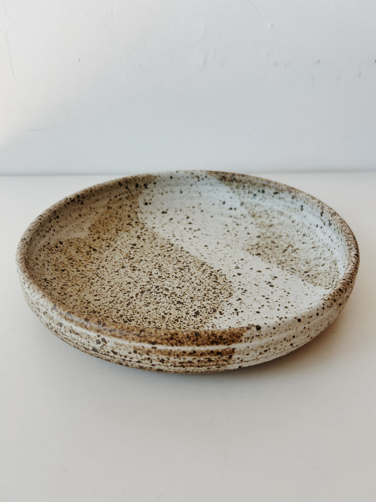 Colleen Hennessey - Shallow Dinner Bowl, Heavy Speckle, D