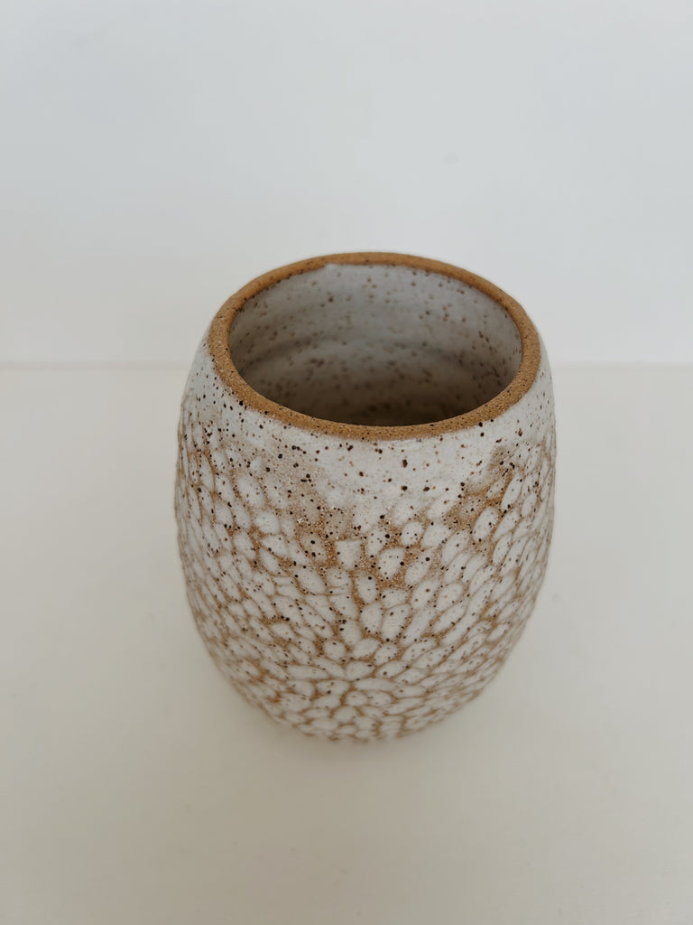 Off Kilter Ceramics- Carved Vase, G