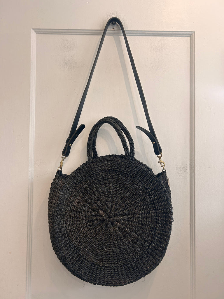 LOOP - Clare V Black Woven Alice Leather Bag (#87)