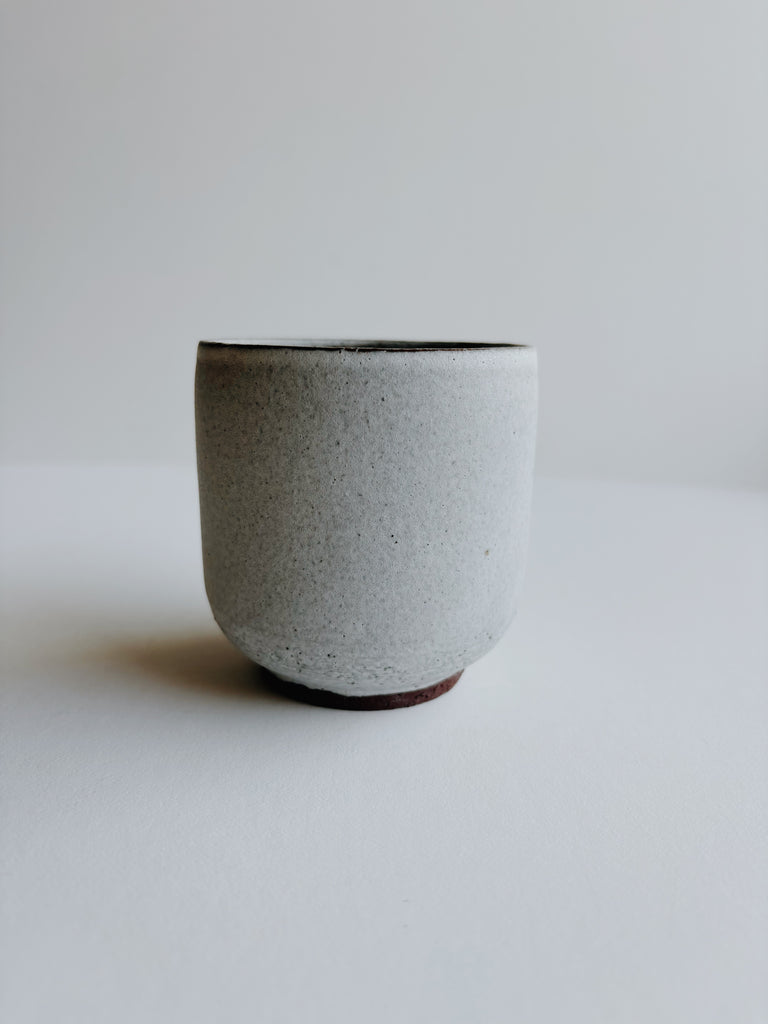 Celine Fisher Tea Tumbler- grey/white