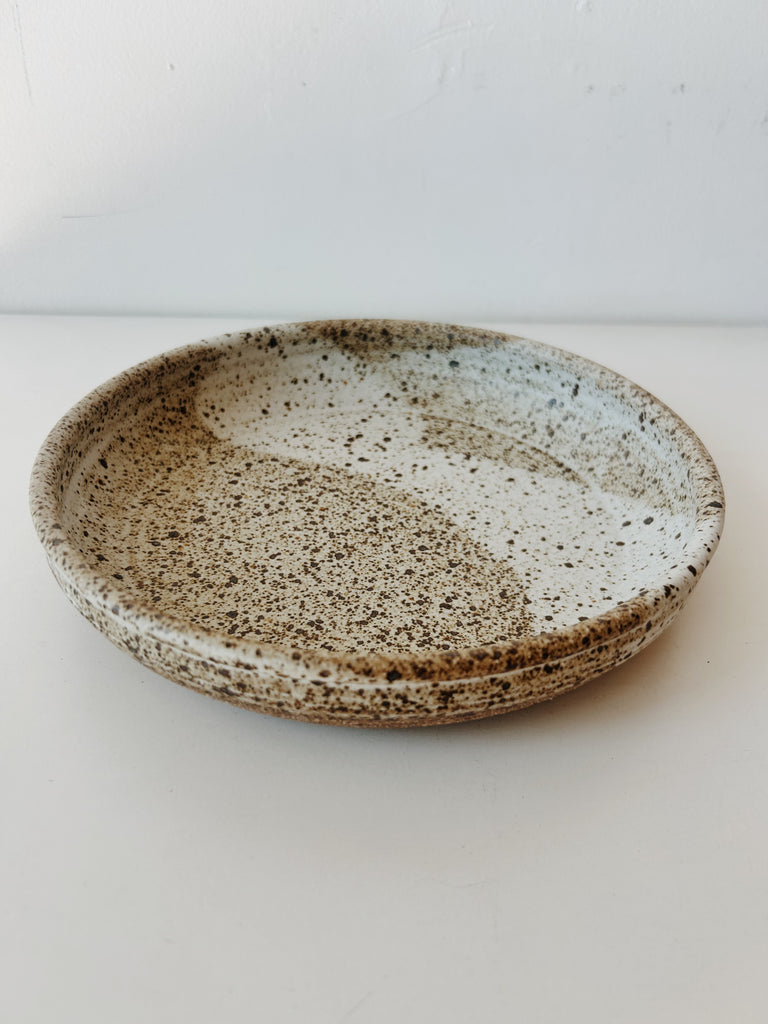 Colleen Hennessey - Shallow Dinner Bowl, Heavy Speckle, B