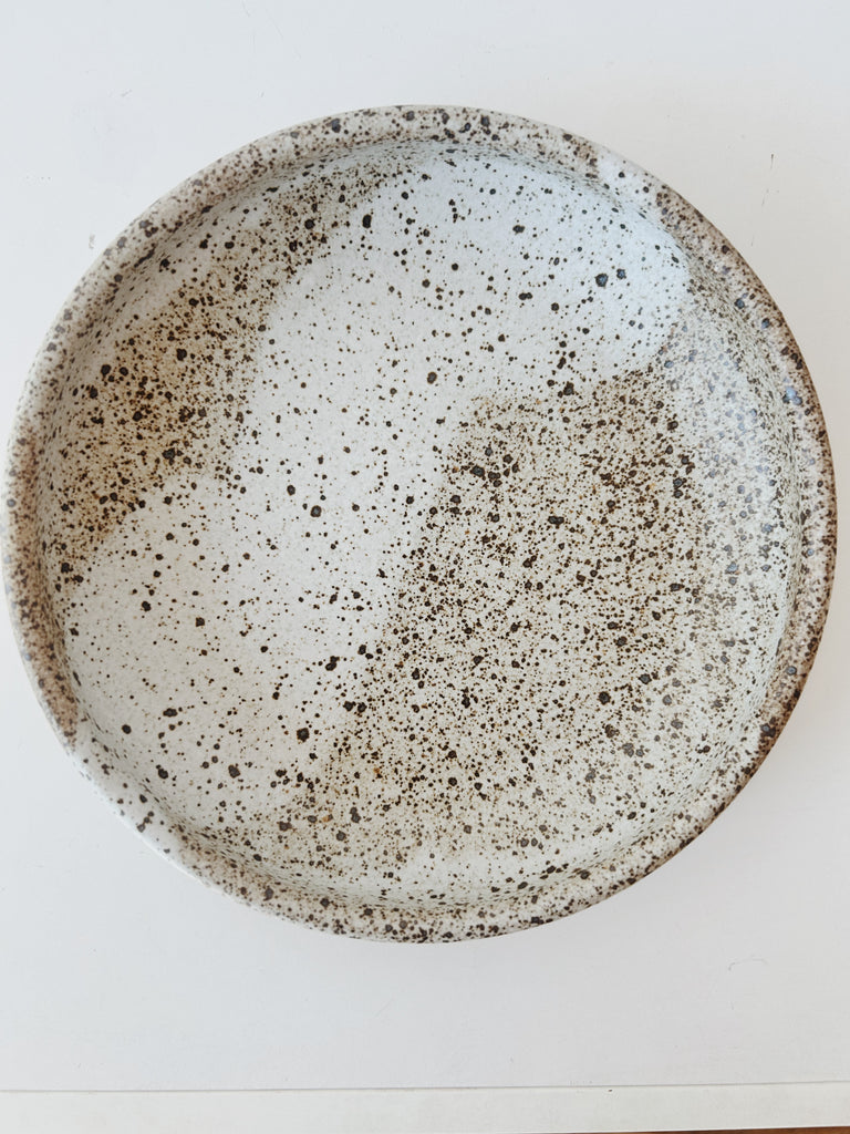 Colleen Hennessey - Shallow Dinner Bowl, Heavy Speckle, C