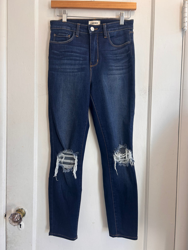 LOOP - L’AGENCE Jeans with Knee Rips (#130)