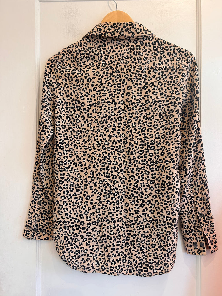 LOOP  -  Equipment Animal Print Silk Blouse (#368)