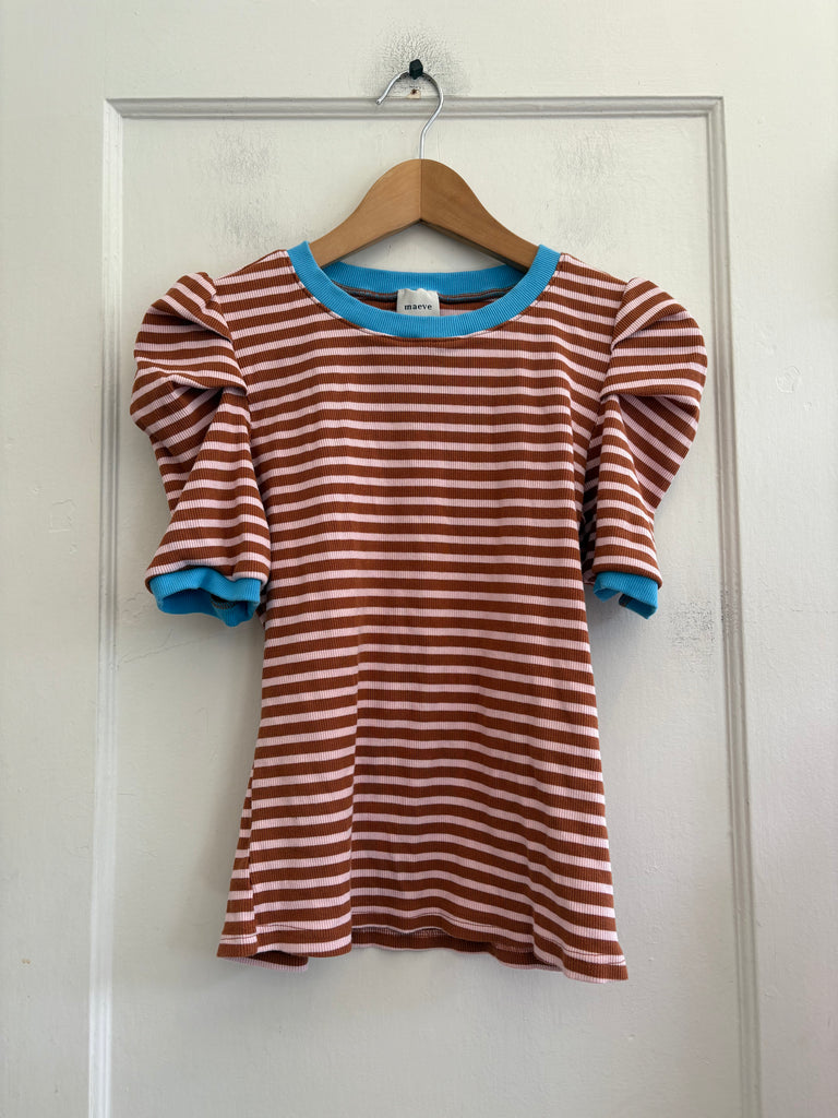 LOOP - Maeve Striped Top Sz M (#80)