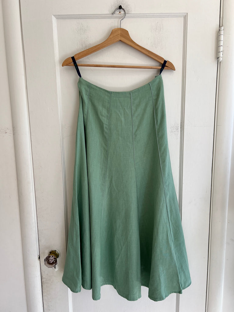 LOOP - Boden Linen Skirt, Green (#348)