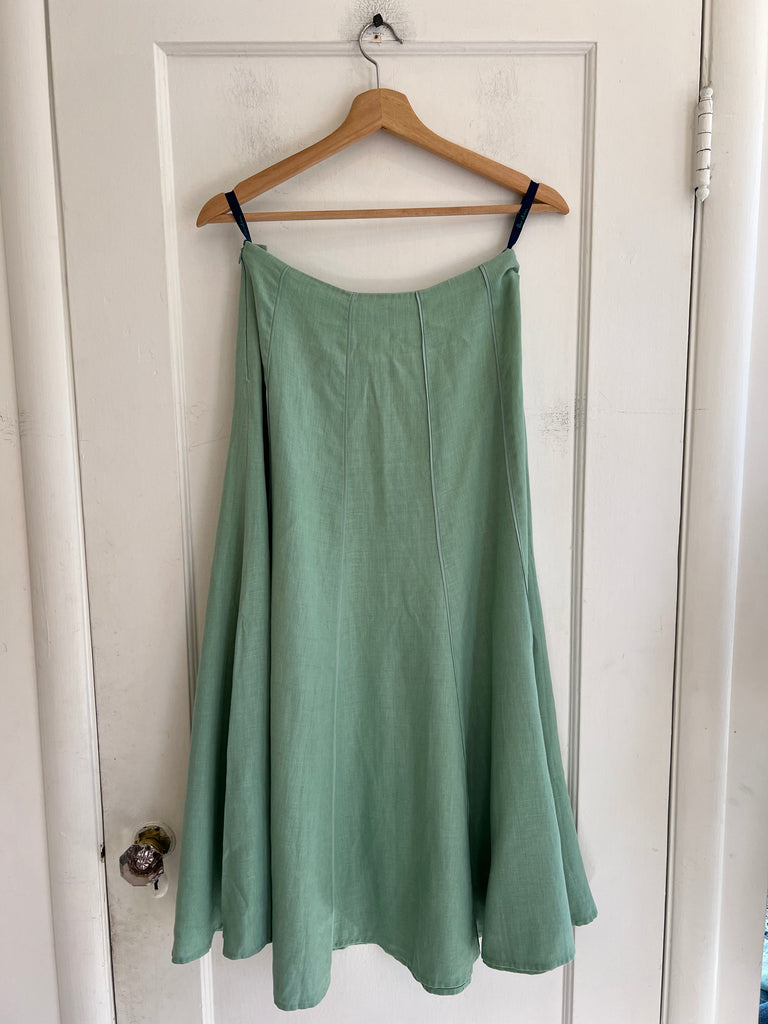 LOOP - Boden Linen Skirt, Green (#348)