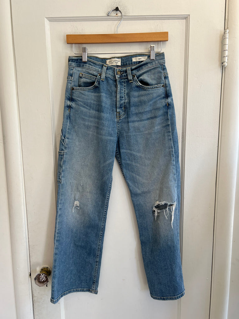 LOOP - Nili Lotan Button-Fly Denim Jeans (#122) with Carpenter Pocket