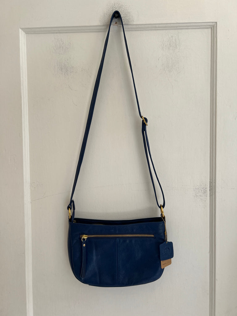 LOOP - Osgoode Marley Blue Leather Crossbody Bag (#351)