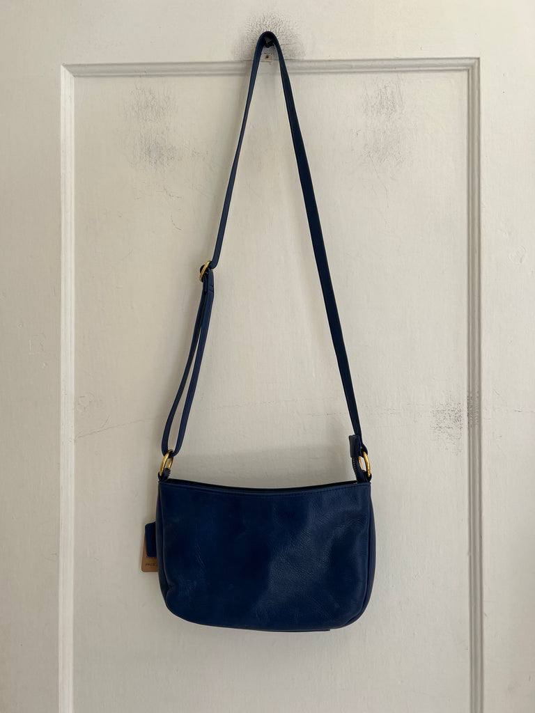 LOOP - Osgoode Marley Blue Leather Crossbody Bag (#351)