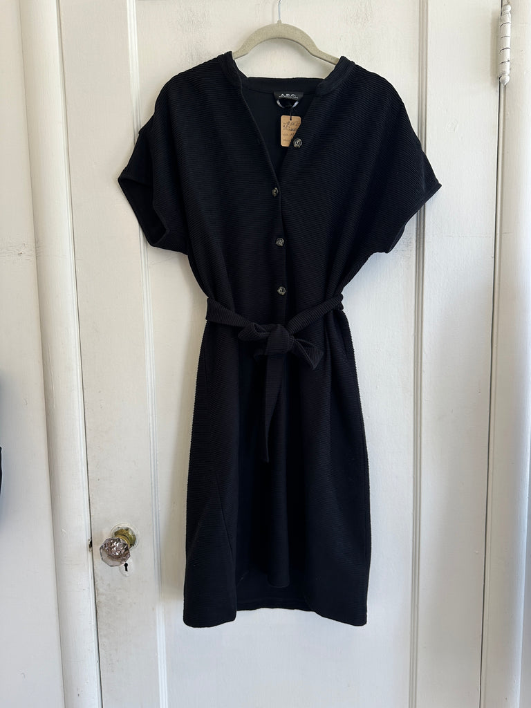 LOOP  -  A.P.C. Belted Black Dress (#337)