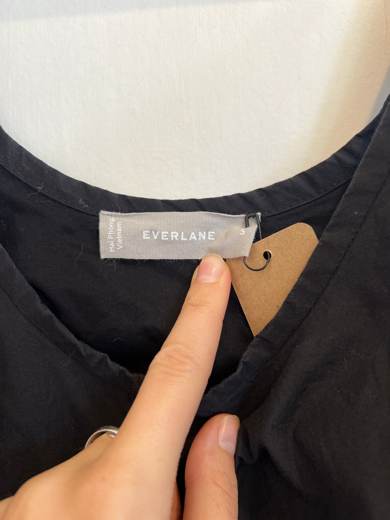 LOOP  -  Everlane Black Cotton Dress (#356)