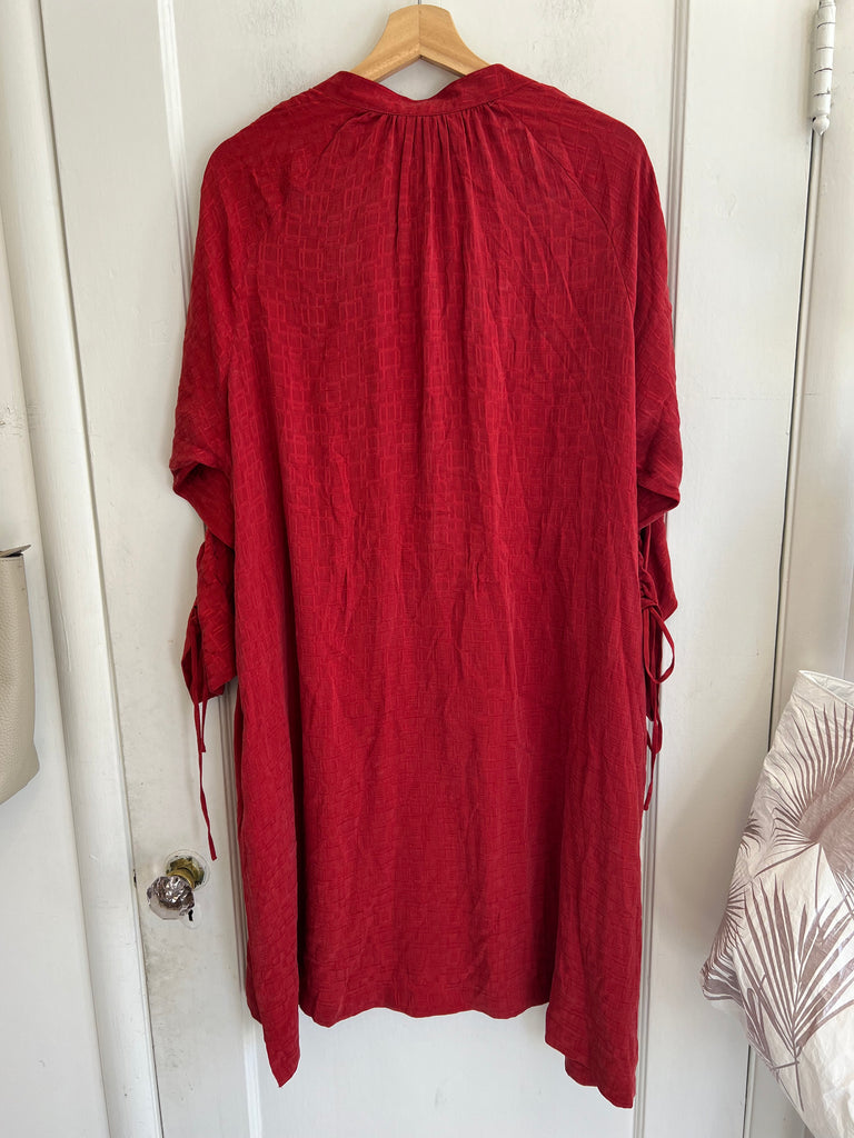 LOOP  -  Seek Red Button Down Dress (#26)