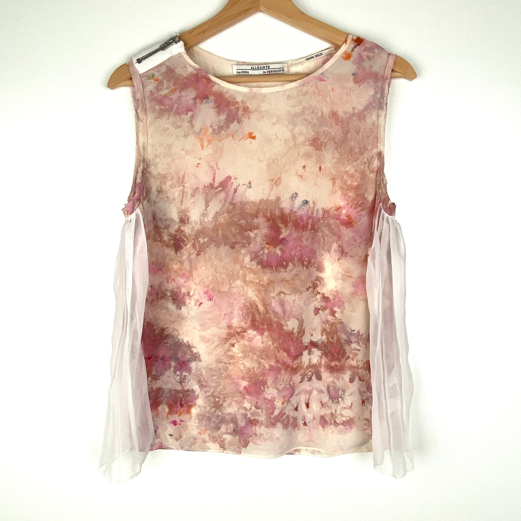 Hipcheck - Ice-Dyed Silk Tank, All Saints