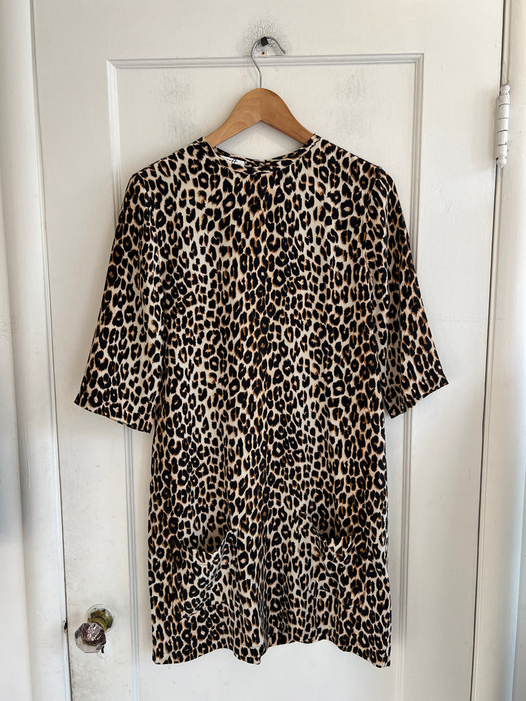 LOOP  -  Equipment Silk Leopard Dress  (#130)