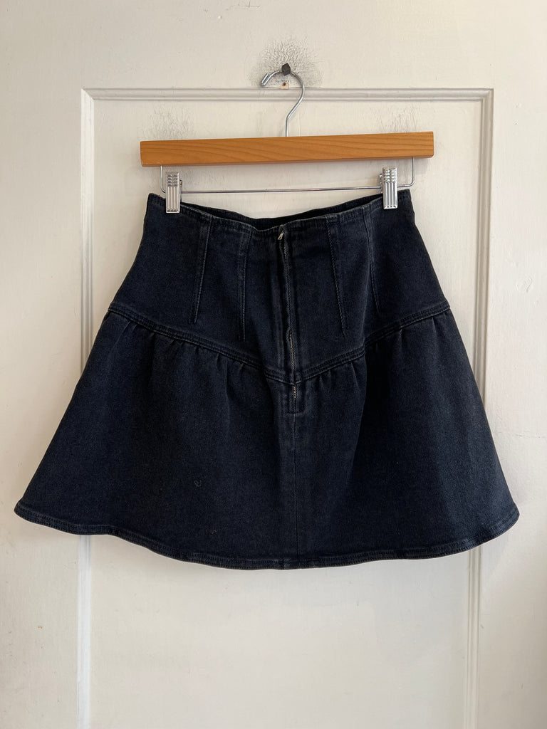 LOOP  -   Isabel Marant Black Denim Skirt (#130)