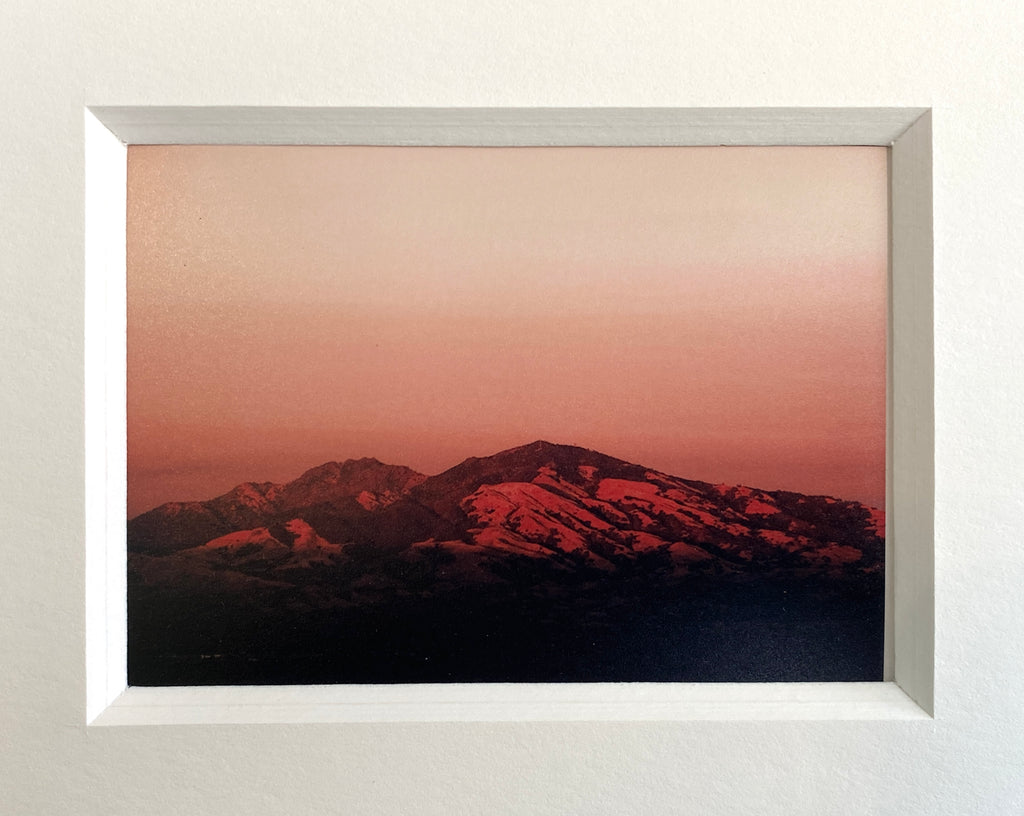 Last Light, Mt. Diablo, Analoggd Tiny Print - 2.5 x 3.5