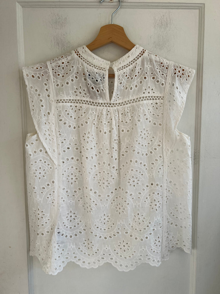 LOOP - 7 For All Mankind Eyelet Blouse (#18)