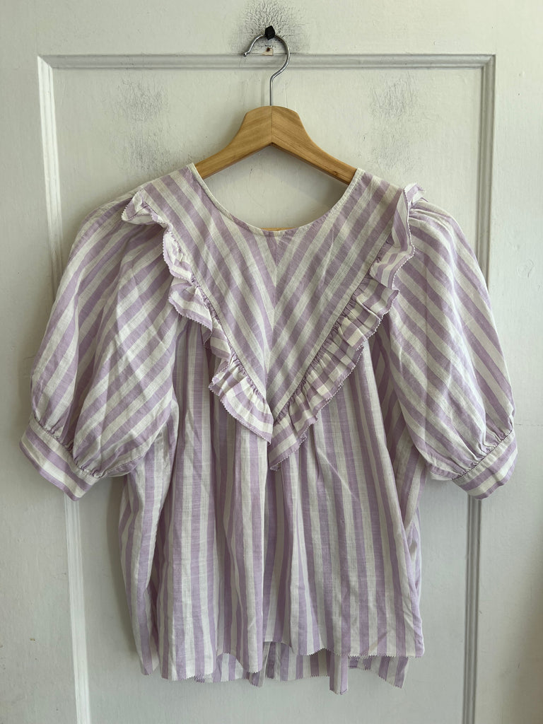 LOOP - The Great. Pink Stripe Top (#122)