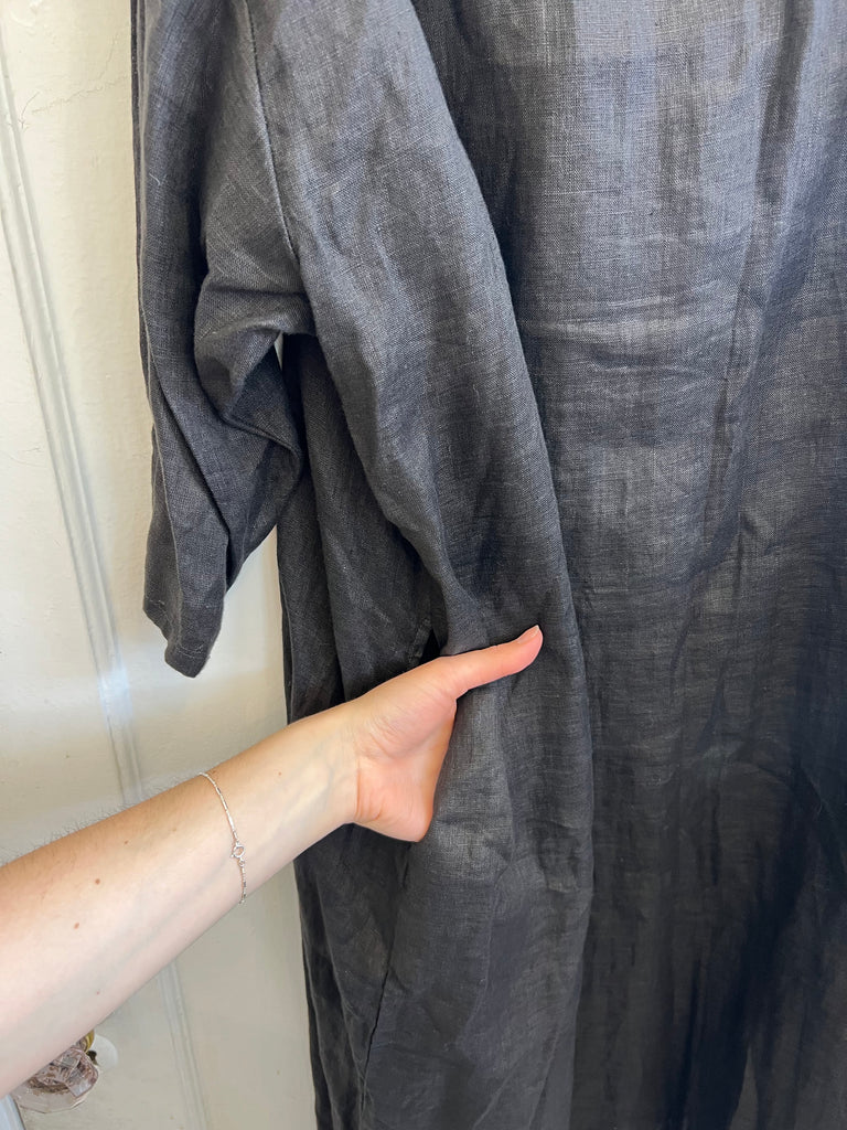 LOOP - CP Shades Black Linen Dress (#195)