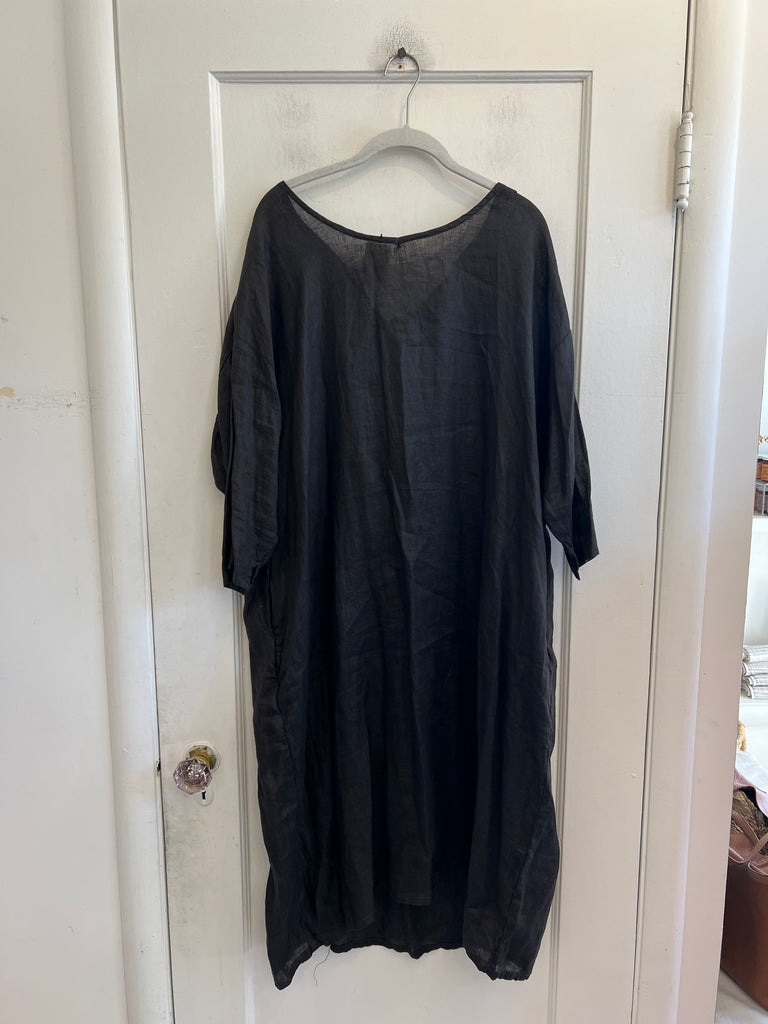 LOOP - CP Shades Black Linen Dress (#195)