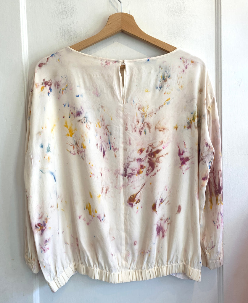 Hipcheck - Ice Dyed Silk Blouse, Lafayette 148