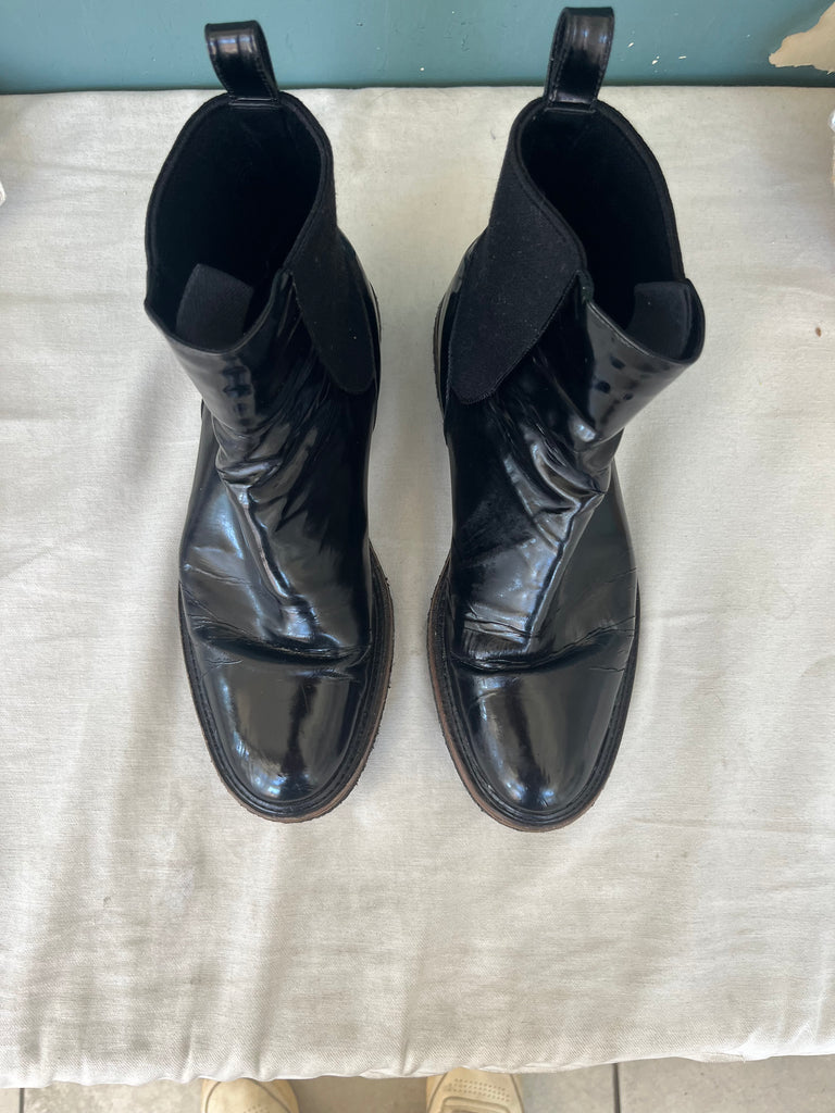 LOOP - Dries Van Noten Black Leather Boots (#293)