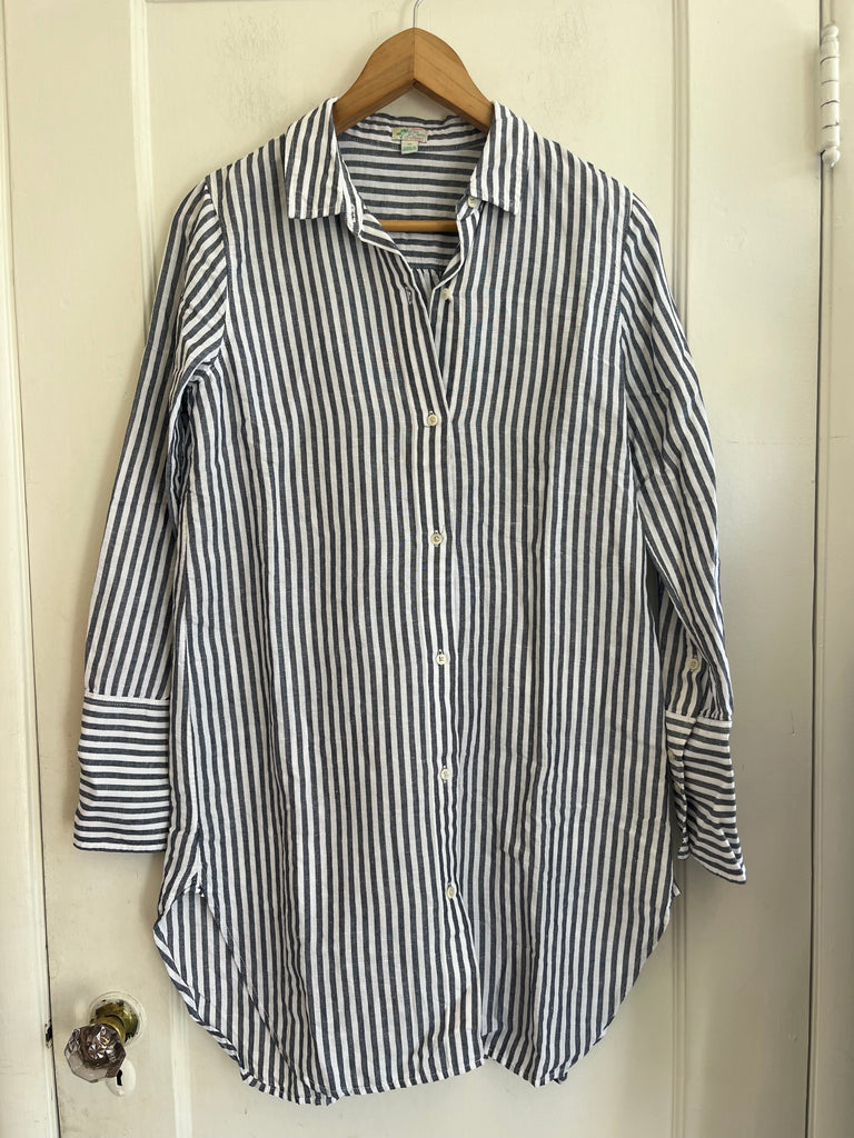 LOOP  - J.Crew Striped Linen-Cotton Blend Cover-Up (#17)