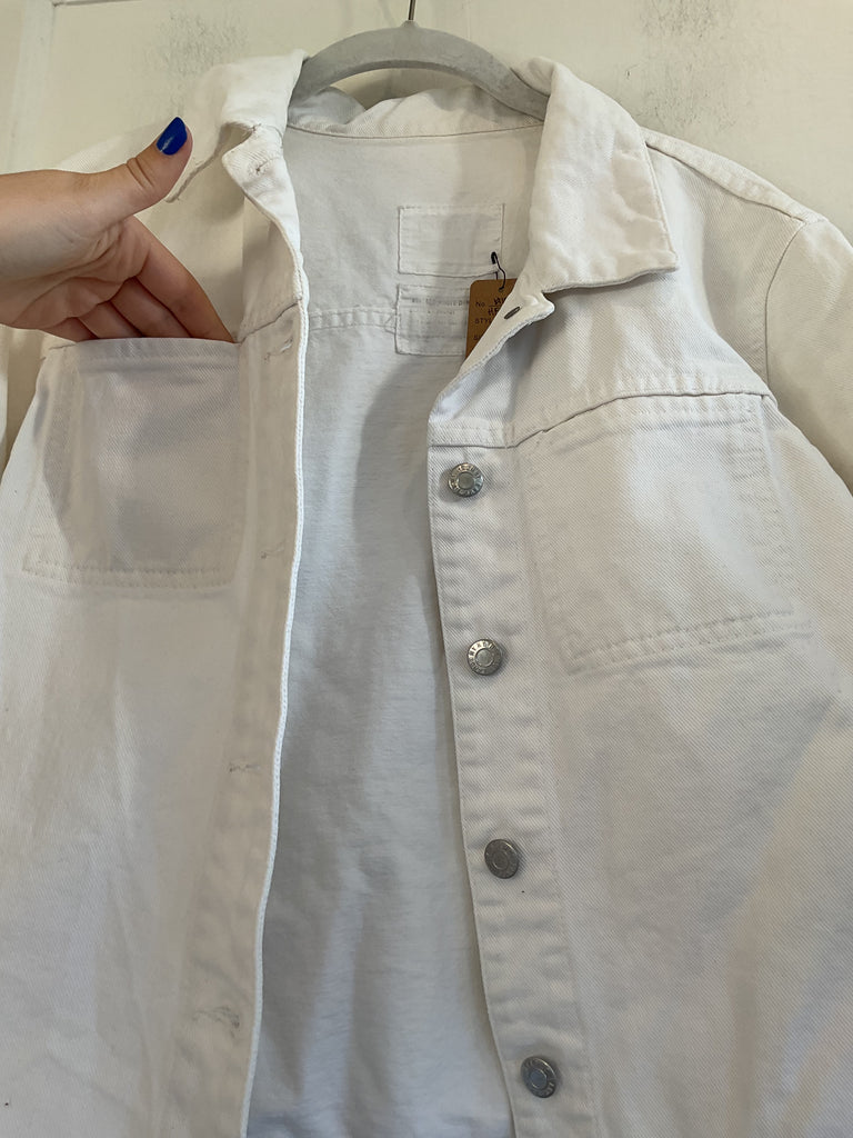 LOOP  -  Helmut Lang White Denim Jacket (#188)