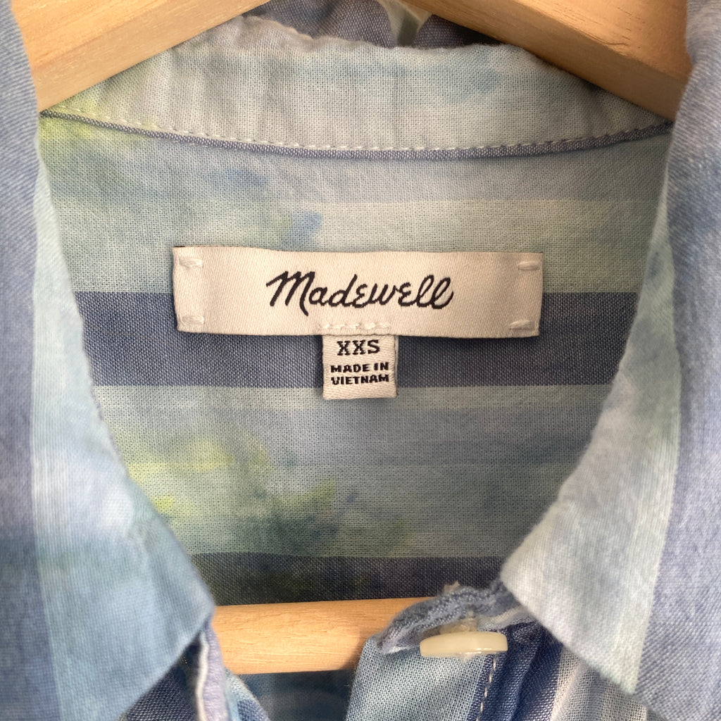 Hipcheck - Ice Dyed Top, Madewell Blue Stripe