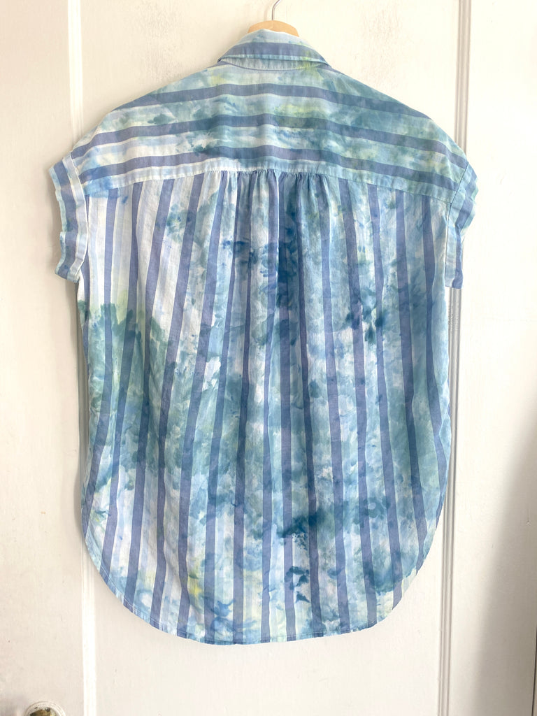 Hipcheck - Ice Dyed Top, Madewell Blue Stripe