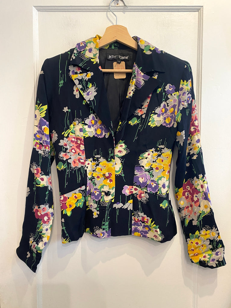 LOOP - Vintage Betsey Johnson Floral Print Jacket (#206)