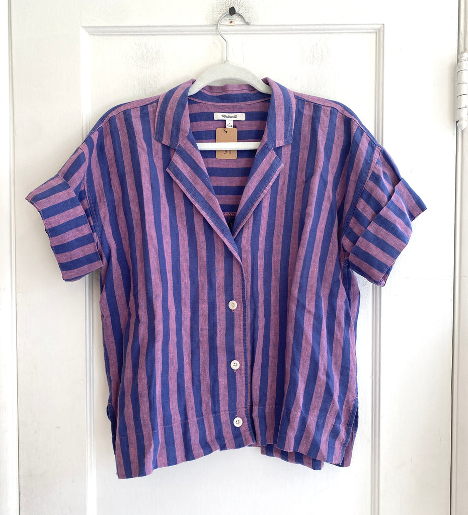 LOOP - Madewell Striped Linen Top (#393)