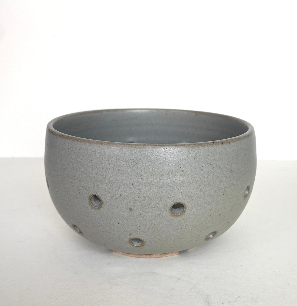 Clay Vessels - Ceramic Berry Bowl (Grey Matte)